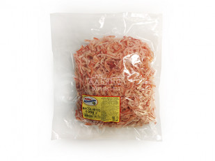 Снеки к пиву: Кальмар стружка со вкусом краба (розовая)