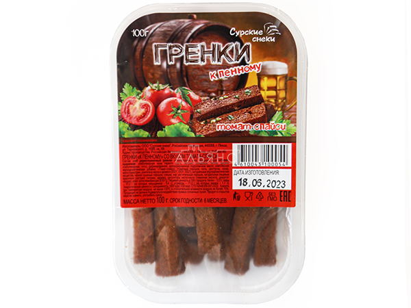 Сурские гренки Томат спайси (100 гр) в Сызрани