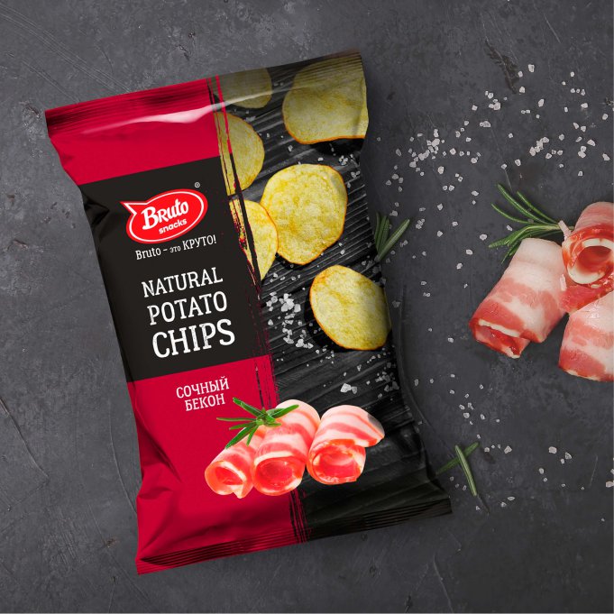 Картофель «Бруто» со вкусом бекона 130 гр. в Сызрани